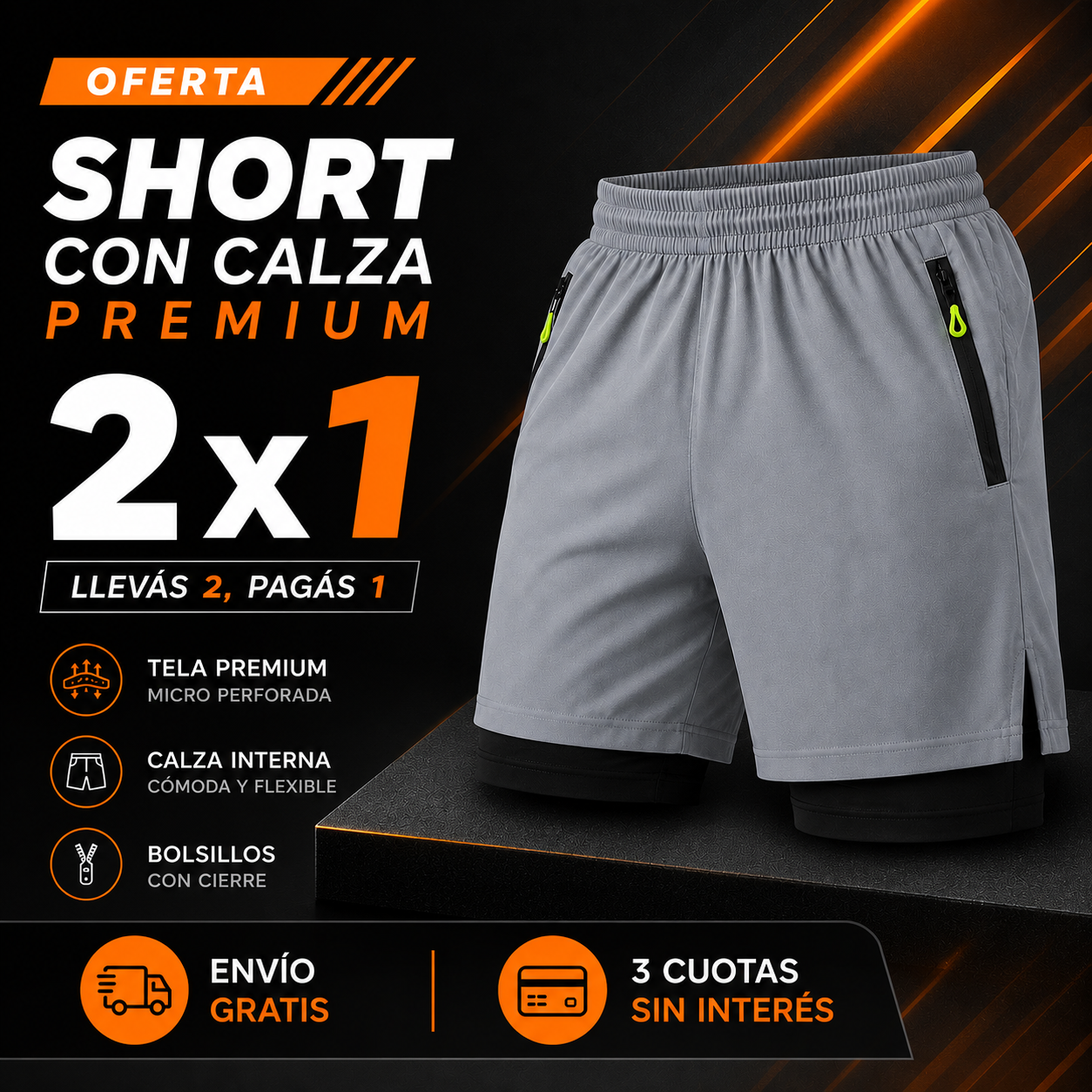 Short con calza Premium